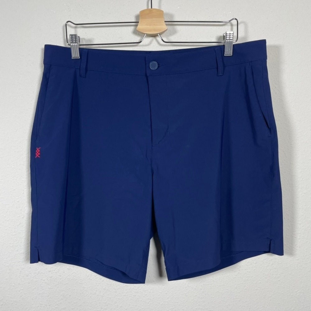Rhone Commuter Shorts Mens 36 Navy Blue Excellent Technical Stretch Golf 8in